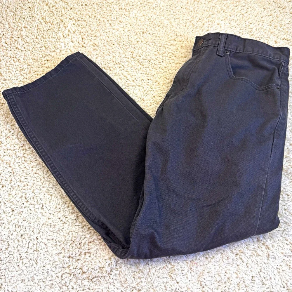 Levi's 505 Men's Pants 33x30 Gray Charcoal Regular Fit Straight Leg